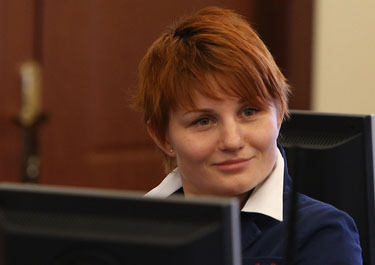 ​Анна Харитонова, чемпионка мира 2014 года, чемпионка Европы 2013 года, двукратная обладательница кубка мира по самбо, победительница Универсиады
